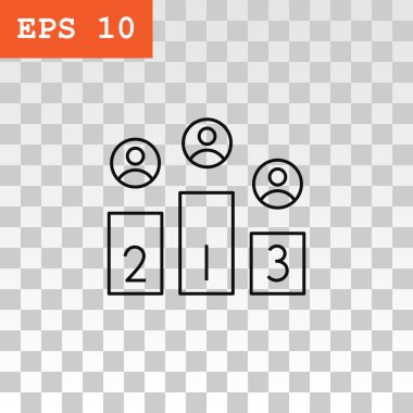 Şampiyon podyum simgesi