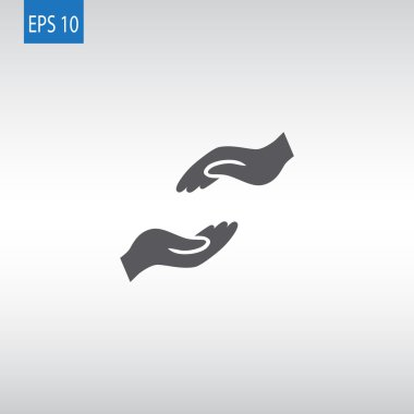 Yardım eller simgesini