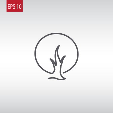 ağaç silueti simgesi