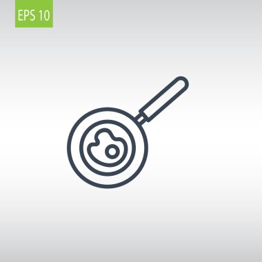 sahanda yumurta tava simgesi