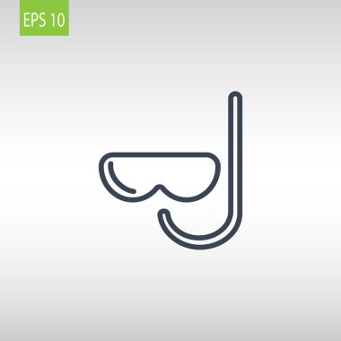 şnorkel ve maske simgesi