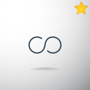 Infinity soyut işareti simgesi  