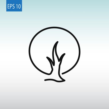 soyut ağaç simgesi