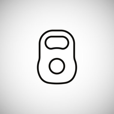 Spor ağırlık kettlebell simgesi