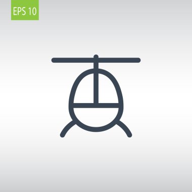 Helikopter uçak simgesi