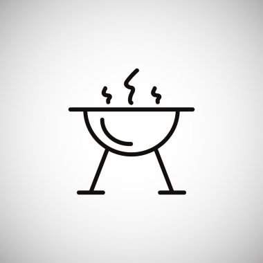 mangal barbekü simgesi