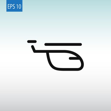 Helikopter uçak simgesi