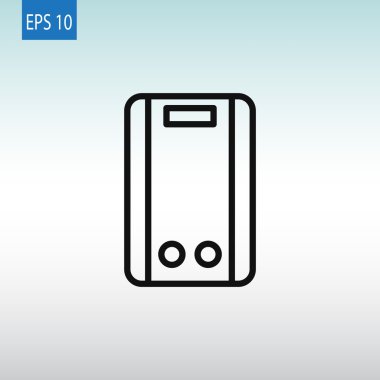 Elektrikli su kazan simgesi