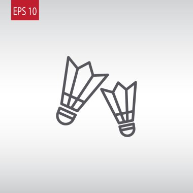 Badminton simgesi. Shuttlecocks