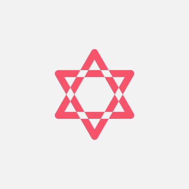 Davut'un yıldızı simge.  