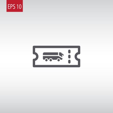 otobüs bileti simgesi