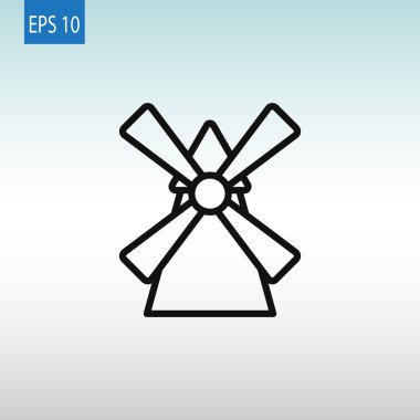 Tarım yel değirmeni simgesi