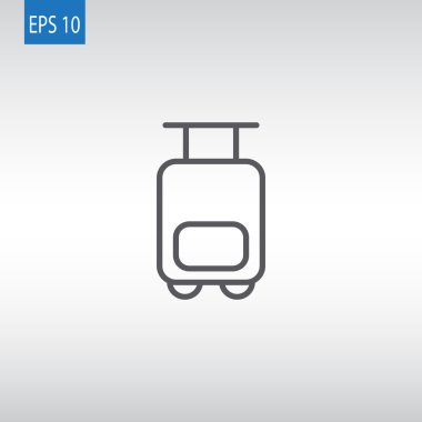 Turizm Seyahat çanta arabası simgesi