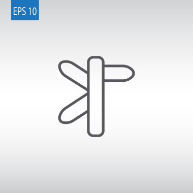 yol işareti, tabelasını simgesi