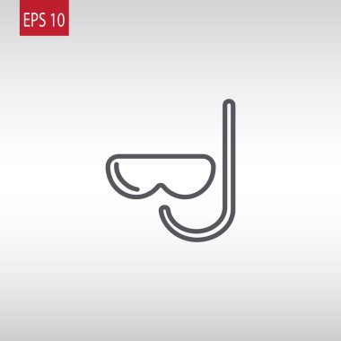 şnorkel ve maske simgesi