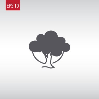 ağaç silueti simgesi