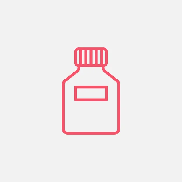 Plastic fles pictogram — Stockvector