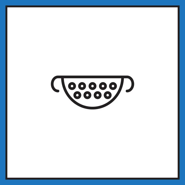 Icône d'ustensile de passoire de cuisine — Image vectorielle