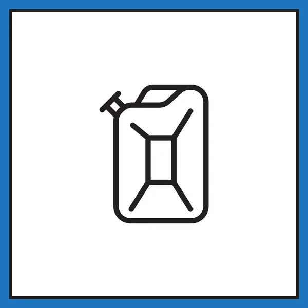 Jerrycan pour icône de benzine — Image vectorielle