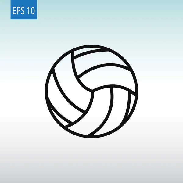 Волейбол м'ячем значок — стоковий вектор
