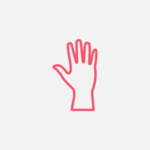 Icono web de mano — Vector de stock