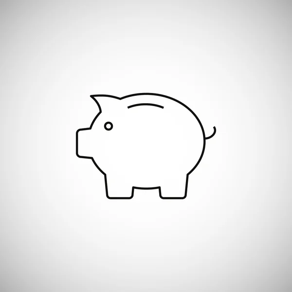 Piggy web pictogram. — Stockvector