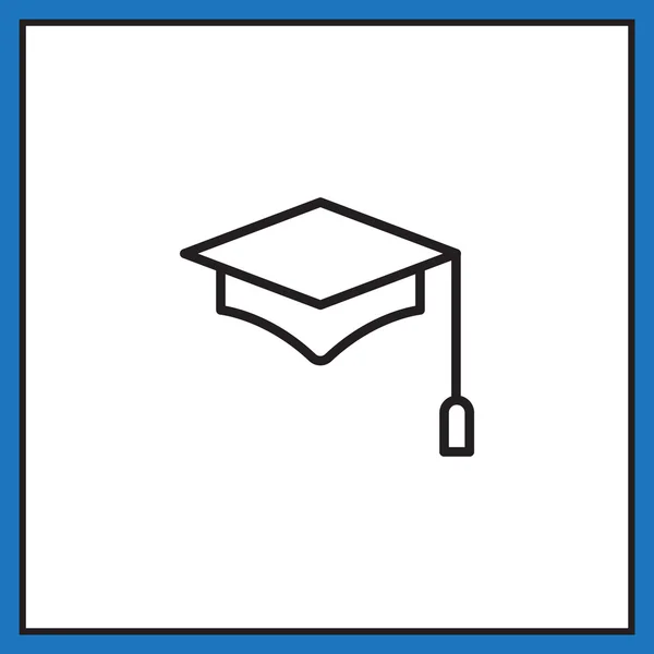 Atributo del icono web del estudiante — Archivo Imágenes Vectoriales