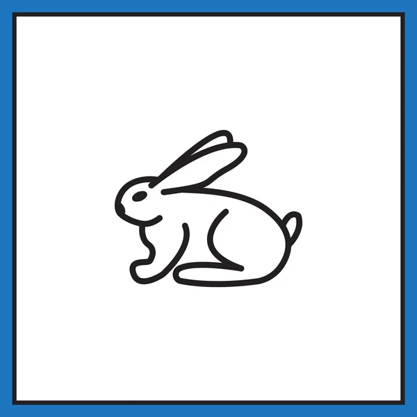 Lapin, icône de lièvre — Image vectorielle