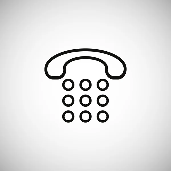 Téléphone, icône du support client — Image vectorielle