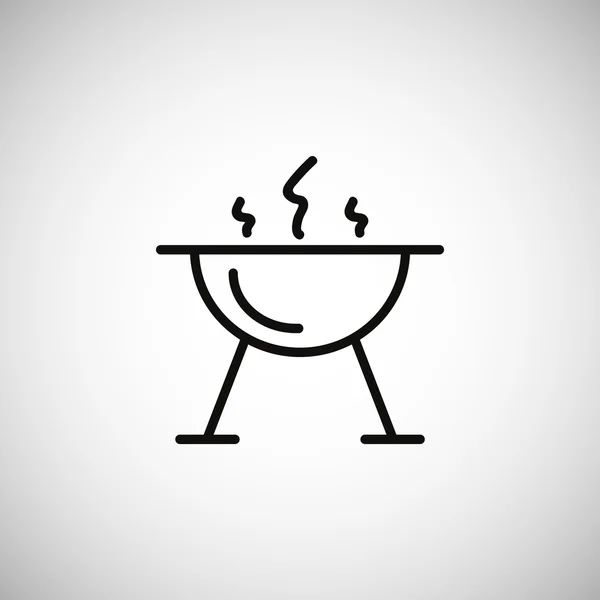 Brazier for barbecue icon — Stock Vector