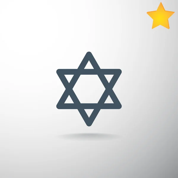 Star of David icon. — Stock Vector