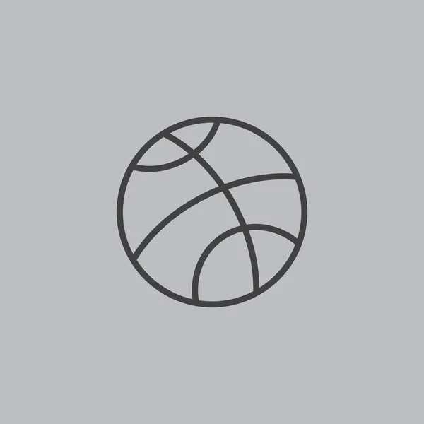 Basketbal accessoires pictogram — Stockvector