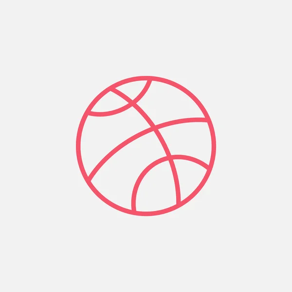 Icono de pelota de baloncesto — Vector de stock