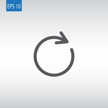 belirlediyseniz, ok simgesi yeniden başlatın