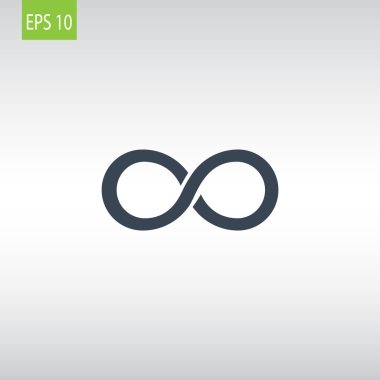 Infinity soyut işareti simgesi  