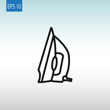 Buhar elektrik demir simgesi