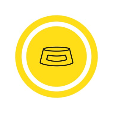 hayvan gıda simge için kase