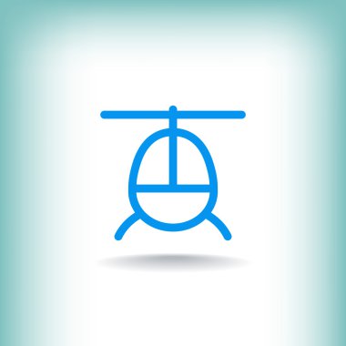 Helikopter uçak simgesi