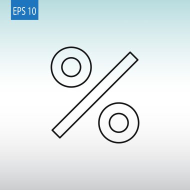 yüzde işareti simgesi