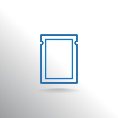 Polietilen paket simgesi