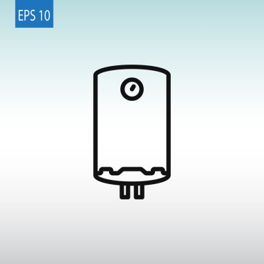 gaz su ısıtıcı simgesi