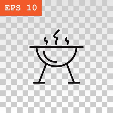 mangal barbekü simgesi