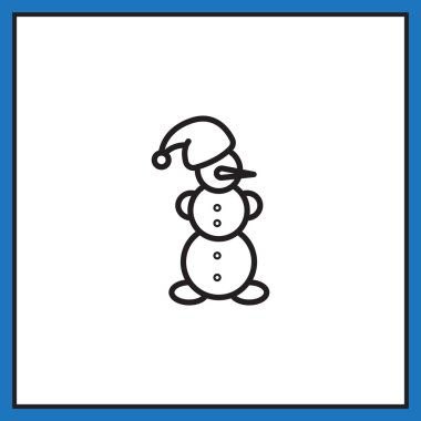 Yılbaşı kardan adam simgesi