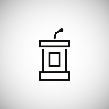 Tribün simgesi tasarım