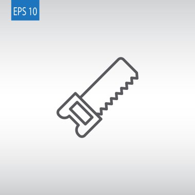 demir testeresi aracı simgesini