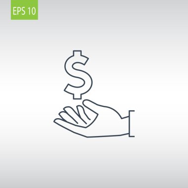 el simgesi olarak dolar.  