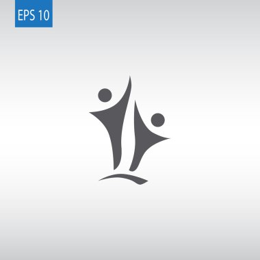 Kadar ulaşan iki insan siluetleri