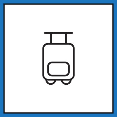 Turizm Seyahat çanta arabası simgesi