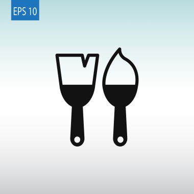 Boya fırçaları aracı simgesini