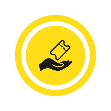 Bilet simgesi el tutar